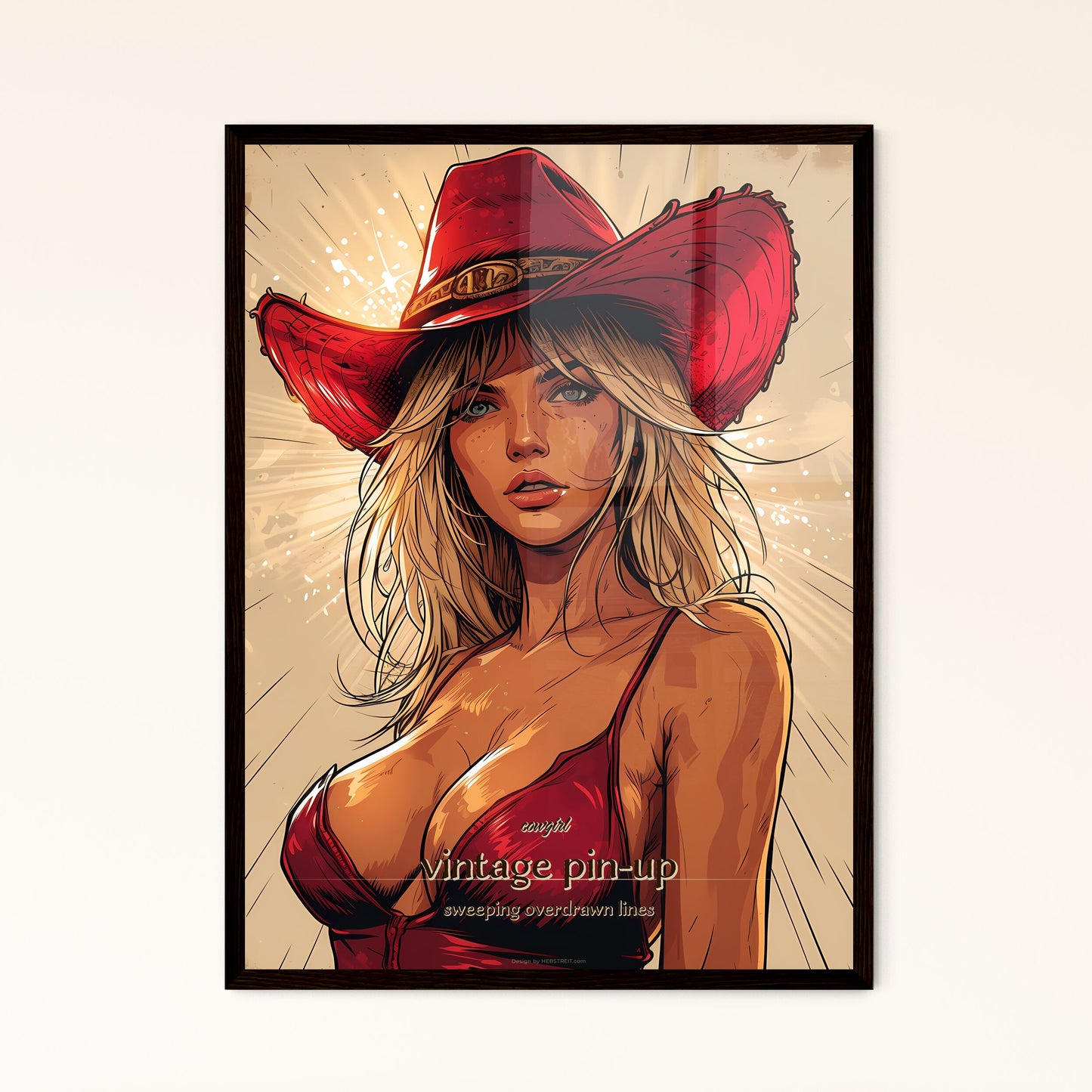 cowgirl - Framed Art Print