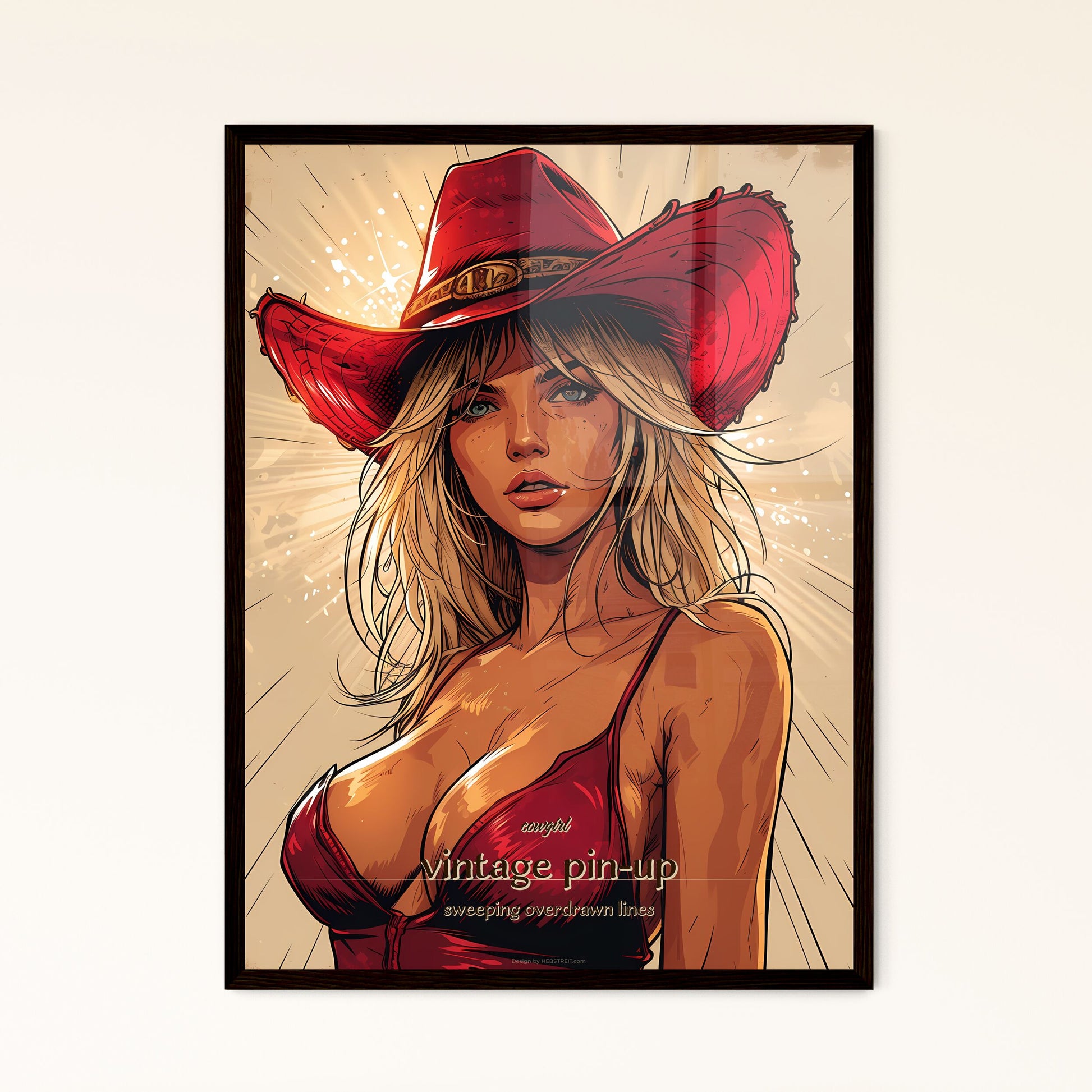 cowgirl - Framed Art Print
