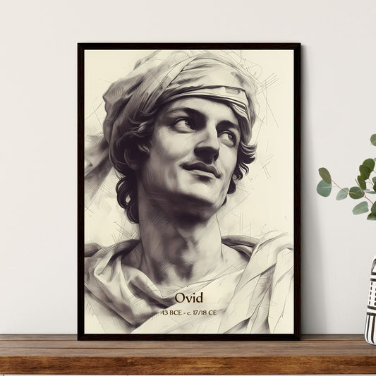Ovid, 43 BCE - c. 17/18 CE, A Poster of a man wearing a head scarf Default Title