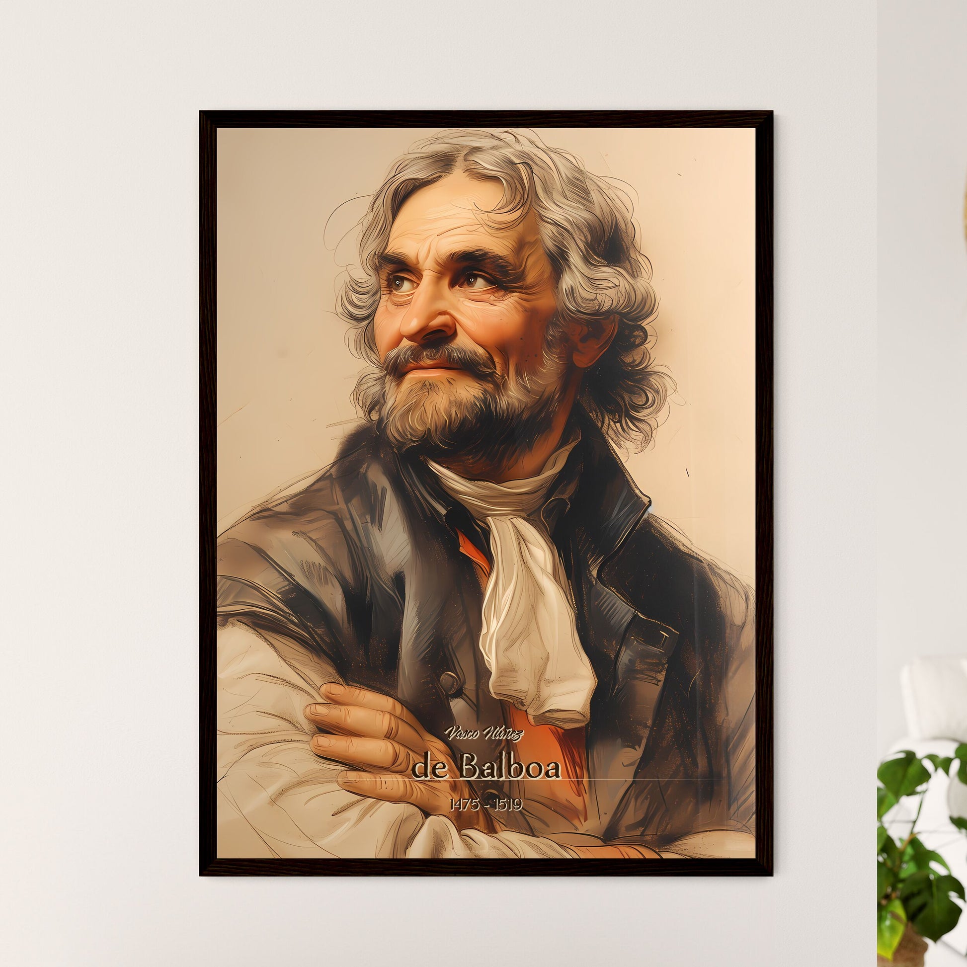 Vasco Núñez - Framed Art Print