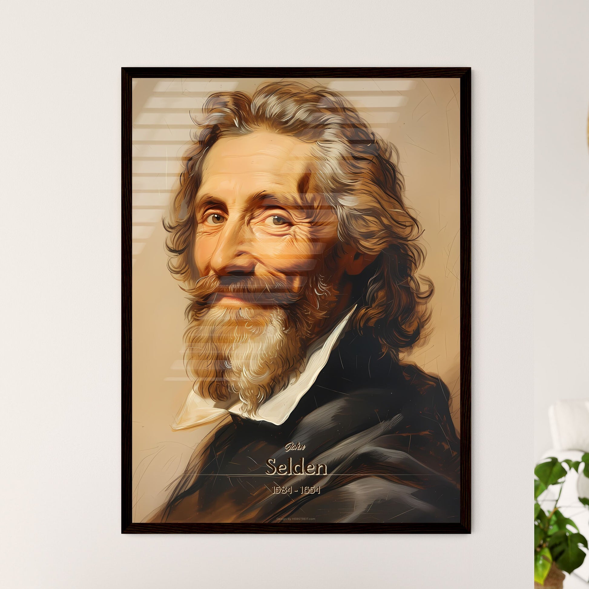 John, Selden, 1584 - 1654, A Poster of a painting of a man with a beard Default Title