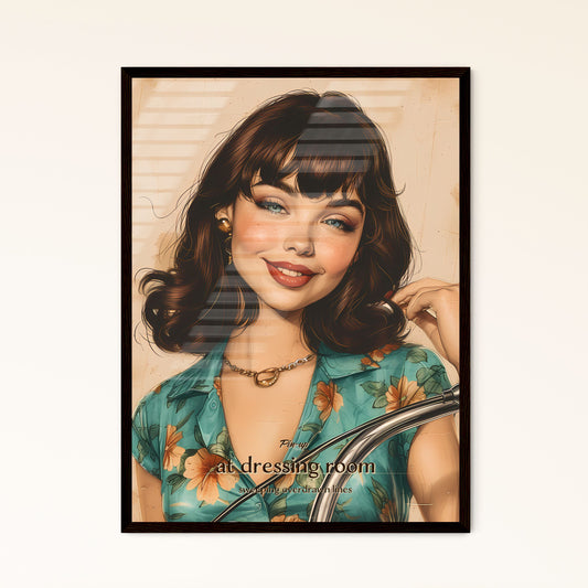 Pin-up - Framed Art Print