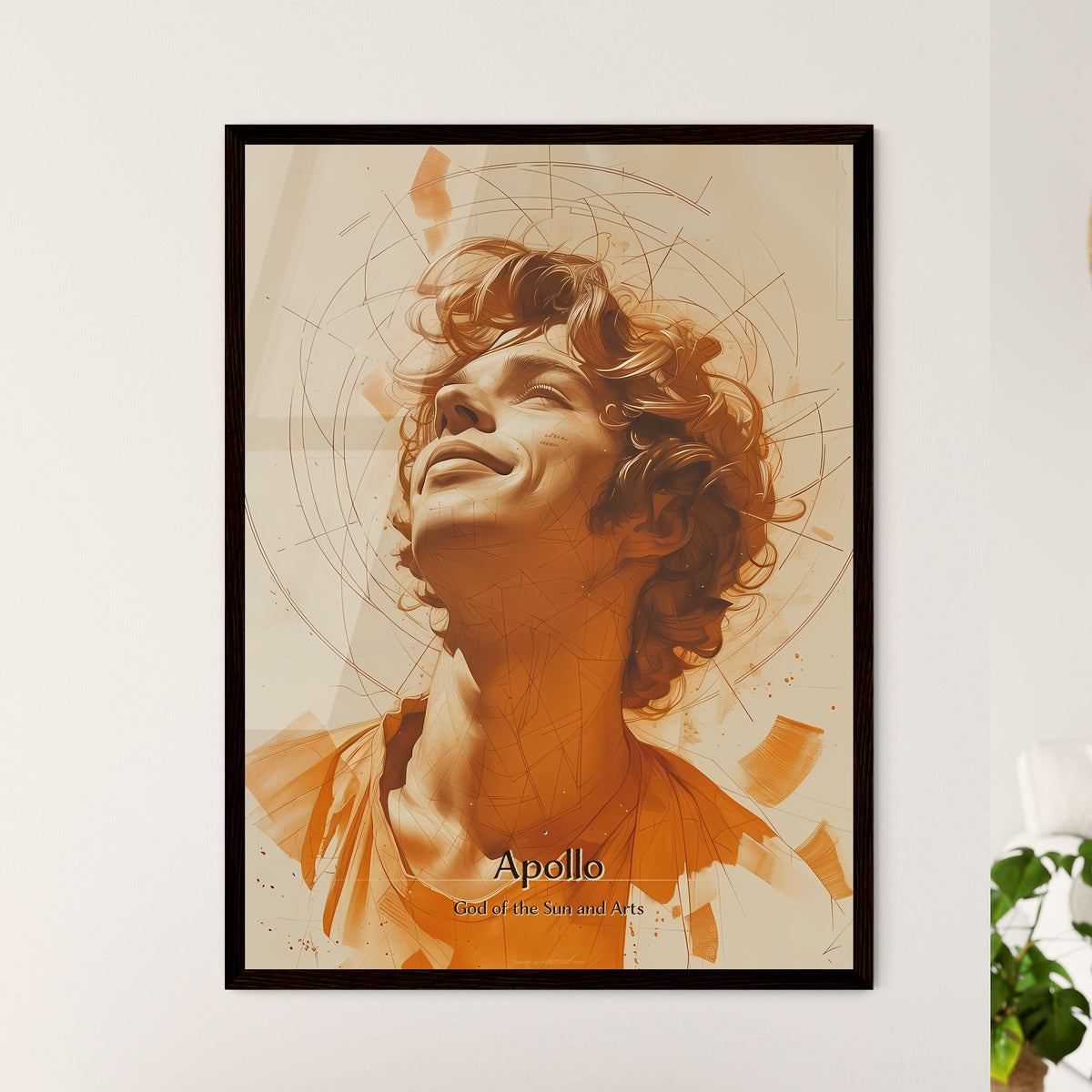 Apollo Textart Apollo - Framed Art Print – HEBSTREIT