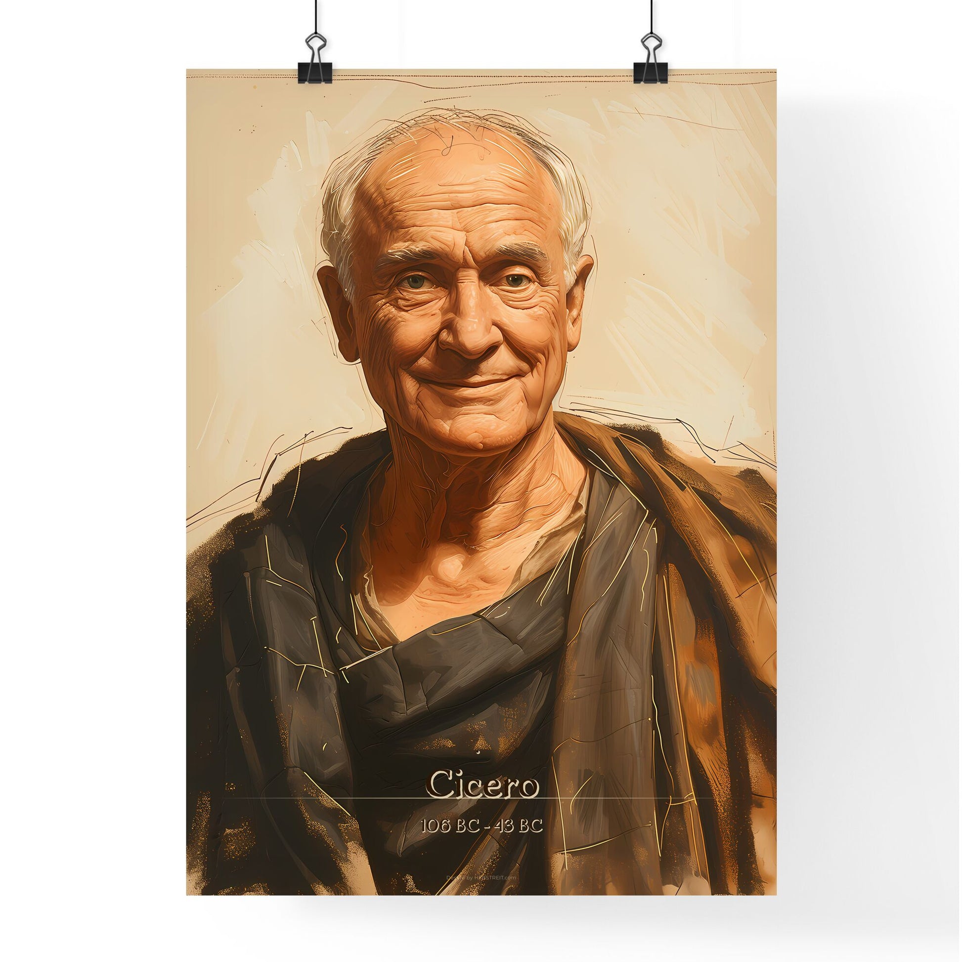 Cicero, 106 BC - 43 BC, A Poster of a man smiling for the camera Default Title