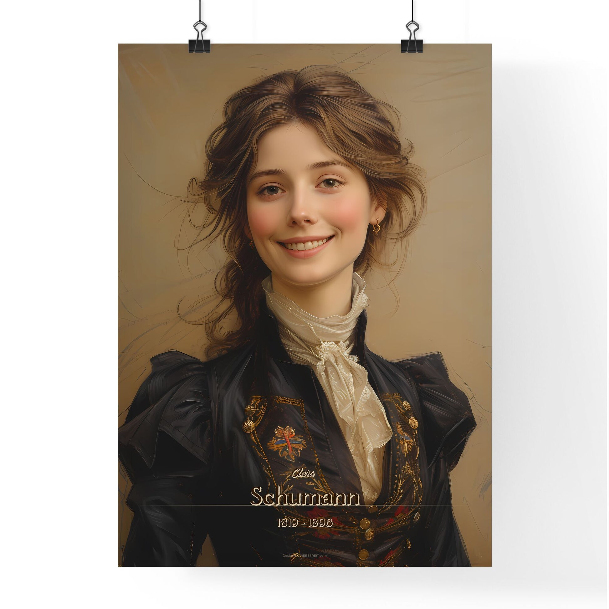 Clara, Schumann, 1819 - 1896, A Poster of a woman smiling at the camera Default Title