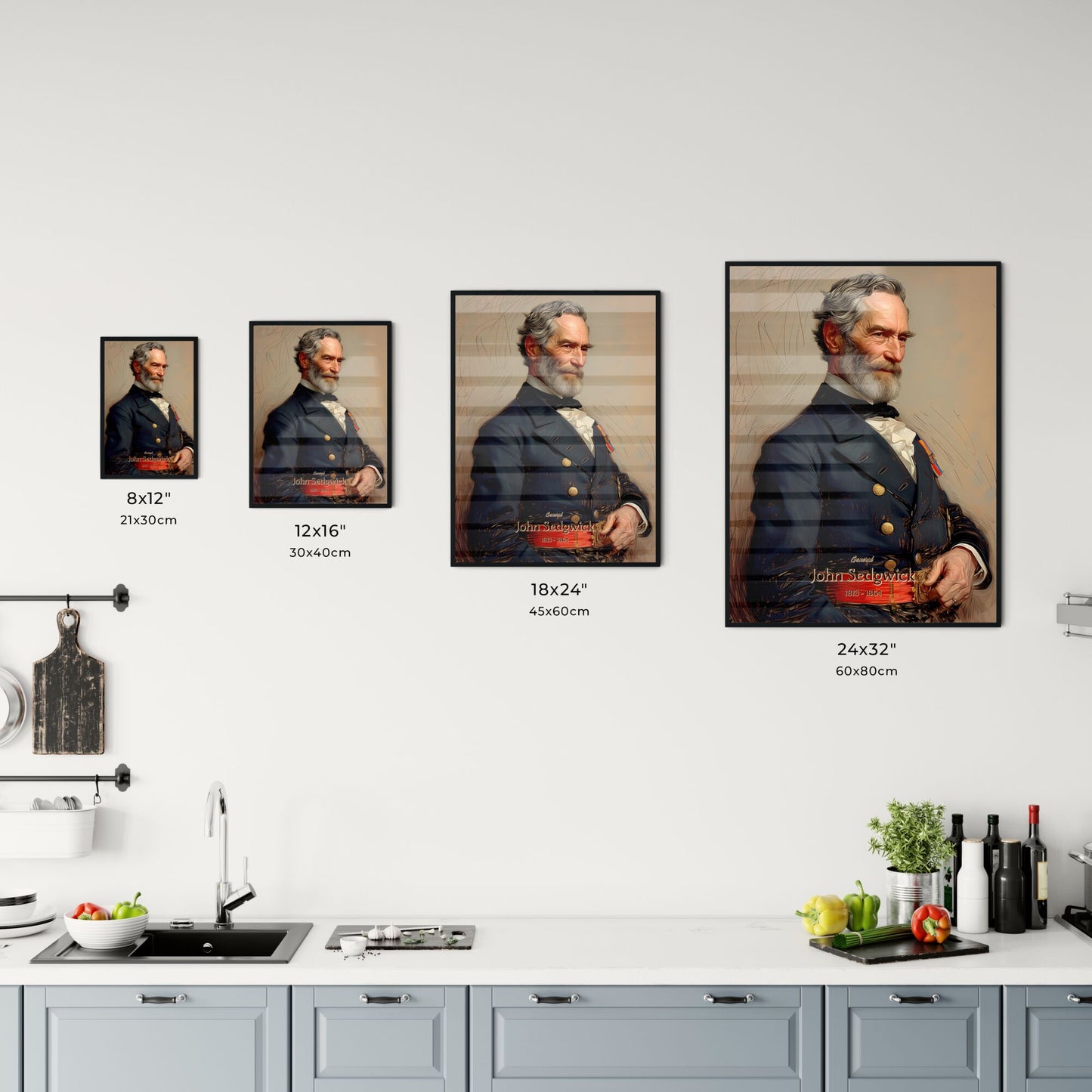 General, John Sedgwick, 1813 - 1864, A Poster of a man in a military uniform Default Title