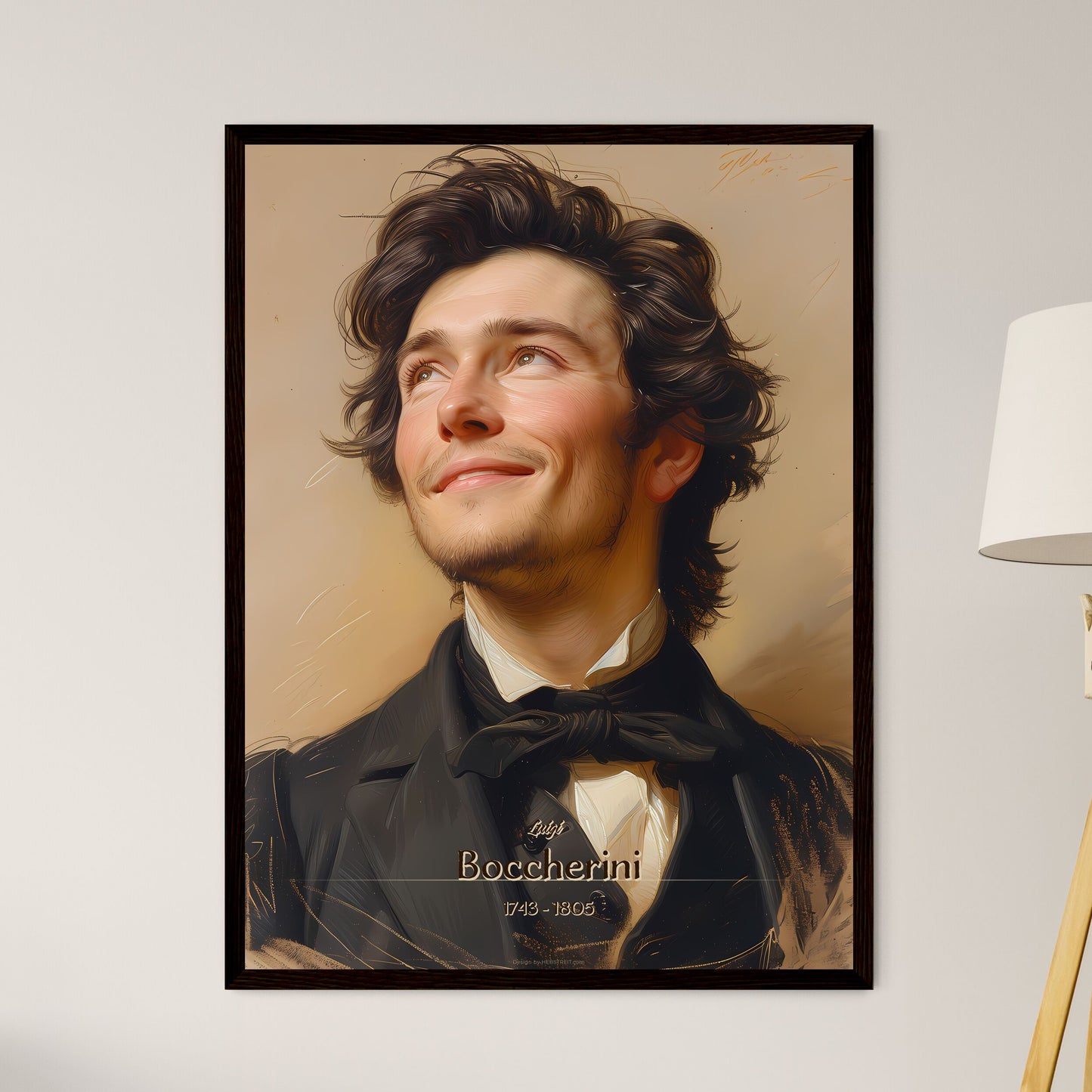 Luigi, Boccherini, 1743 - 1805, A Poster of a man in a suit looking up Default Title