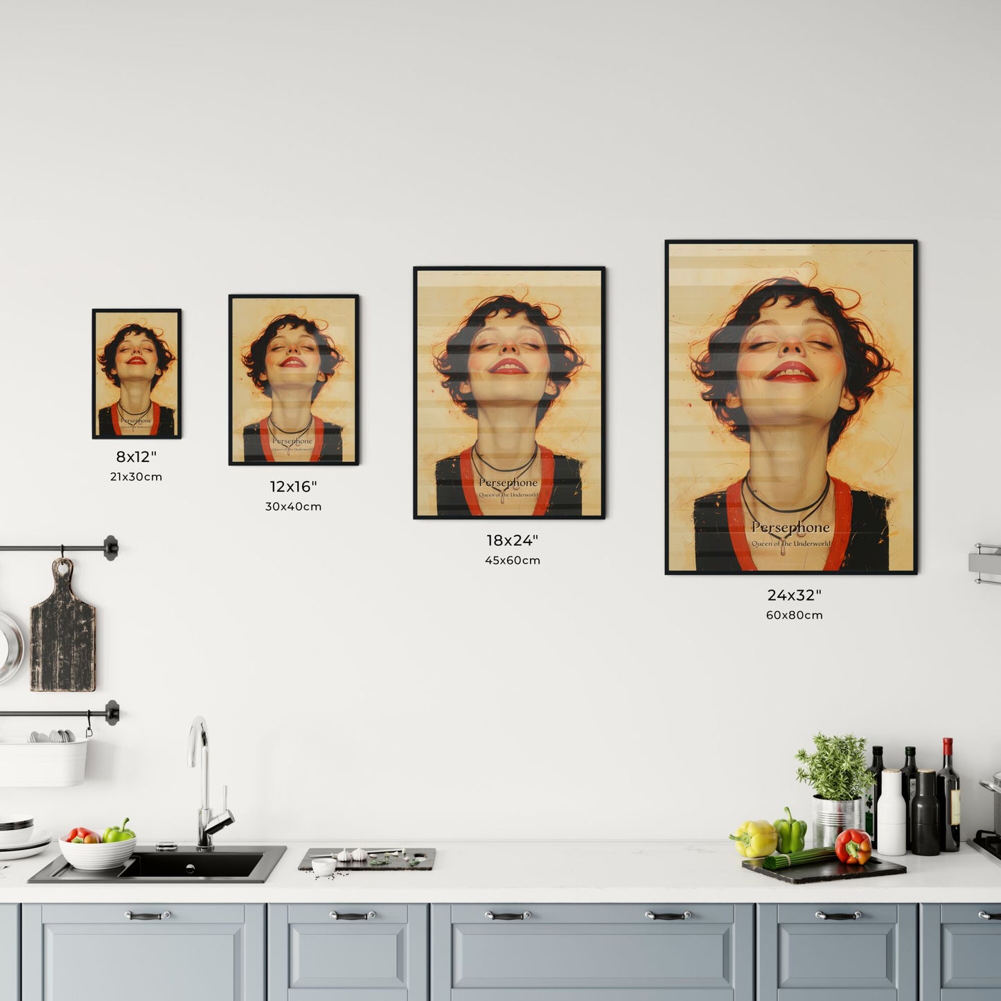 Persephone, Queen of the Underworld, A Poster of a woman with her eyes closed Default Title