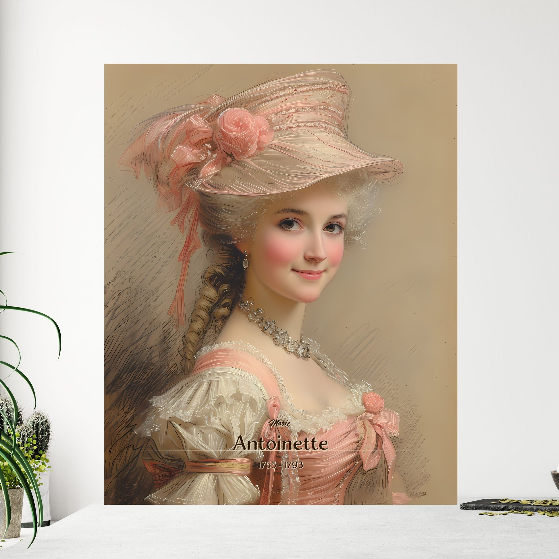 Marie, Antoinette, 1755 - 1793, A Poster of a woman in a hat Default Title