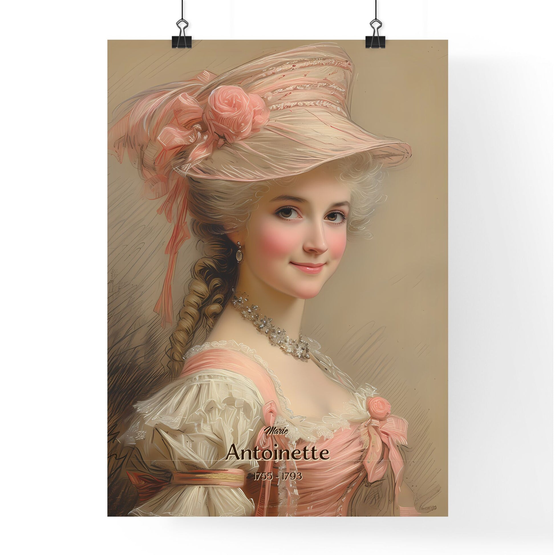 Marie, Antoinette, 1755 - 1793, A Poster of a woman in a hat Default Title