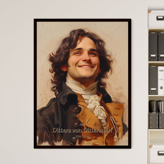 Carl, Ditters von Dittersdorf, 1739 - 1799, A Poster of a man smiling with long hair Default Title