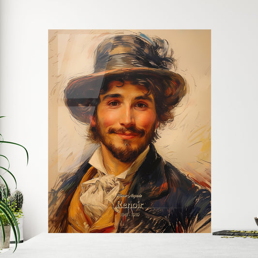 Pierre-Auguste, Renoir, 1841 - 1919, A Poster of a man wearing a hat Default Title