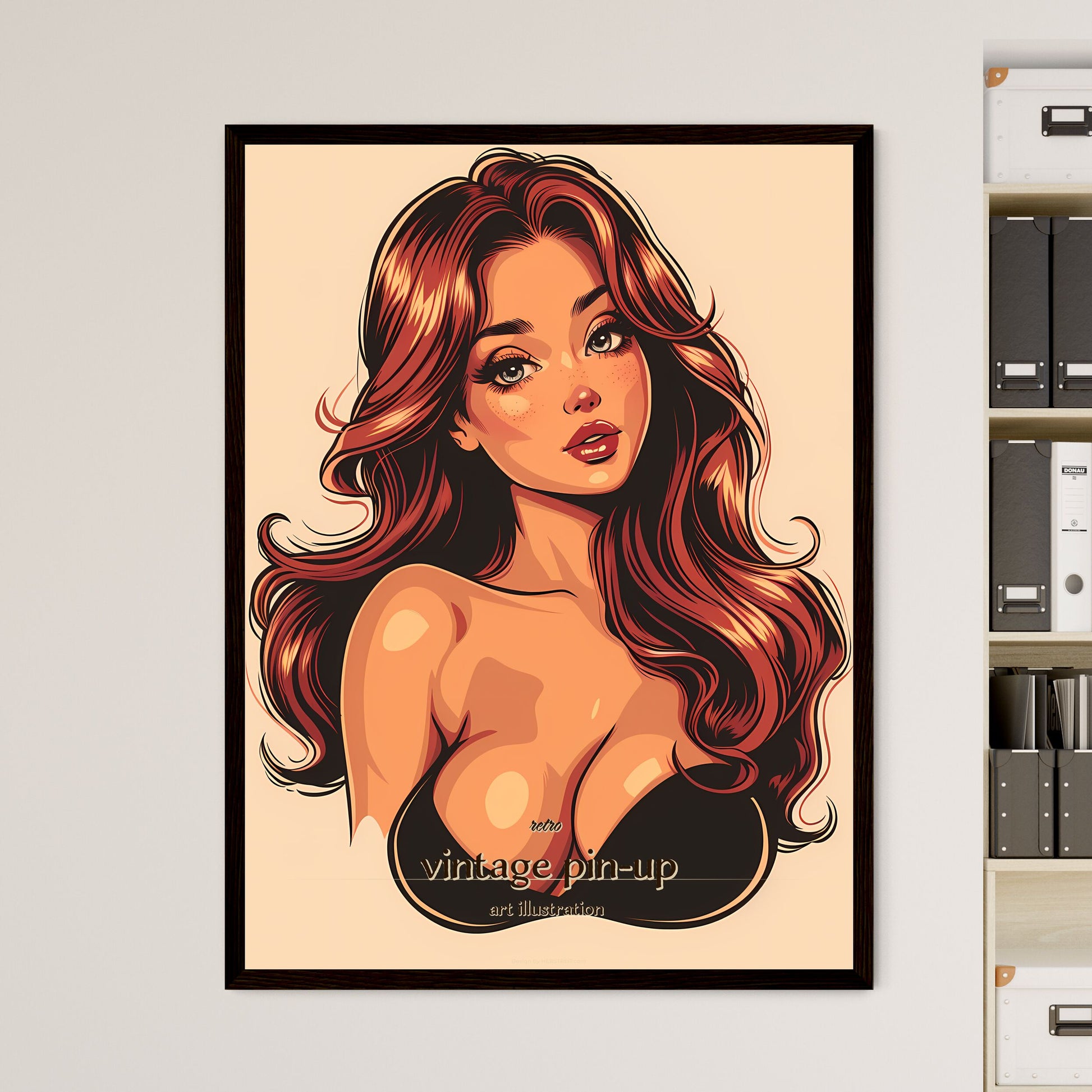 retro - Framed Art Print