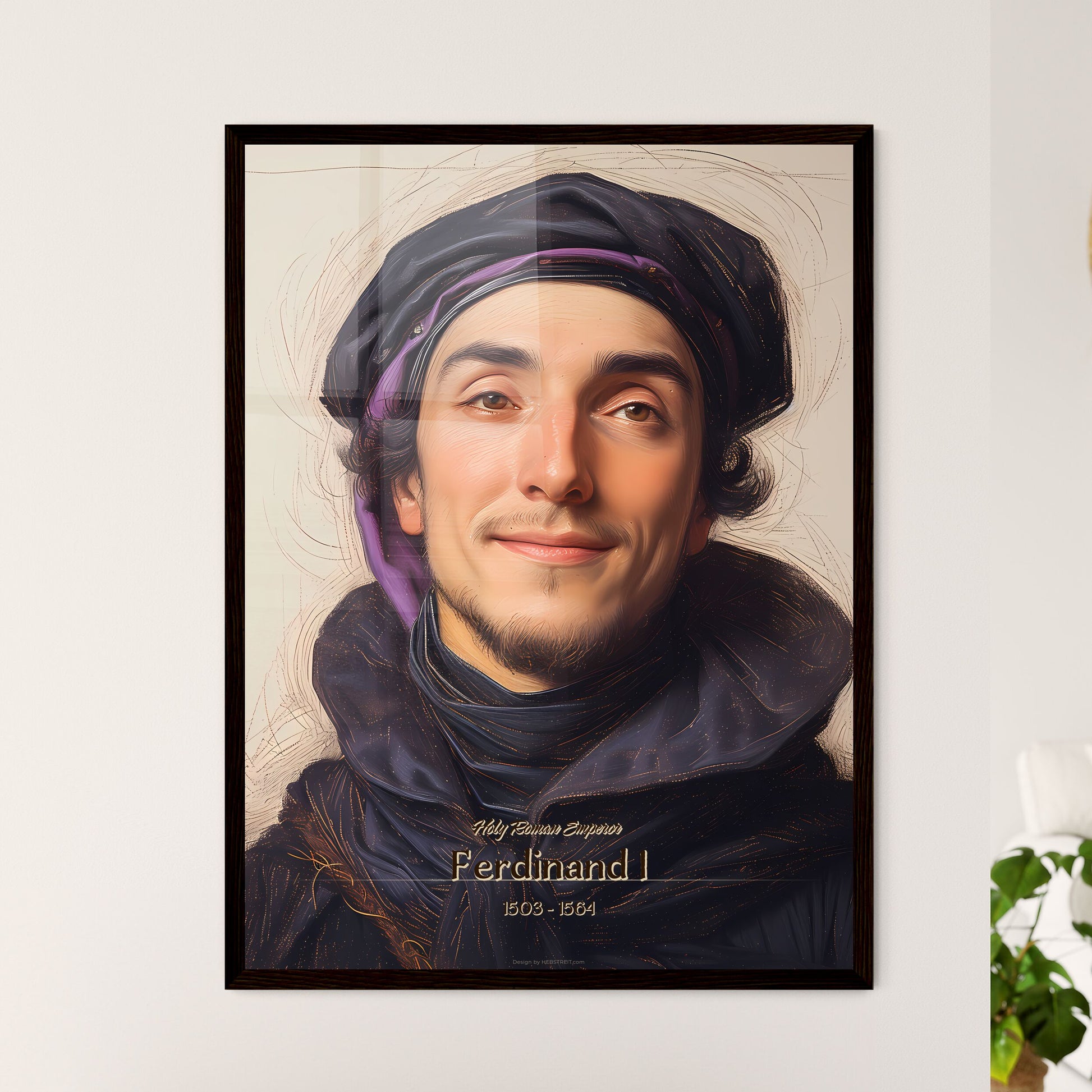 Holy Roman Emperor, Ferdinand I, 1503 - 1564, A Poster of a man with a scarf on his head Default Title