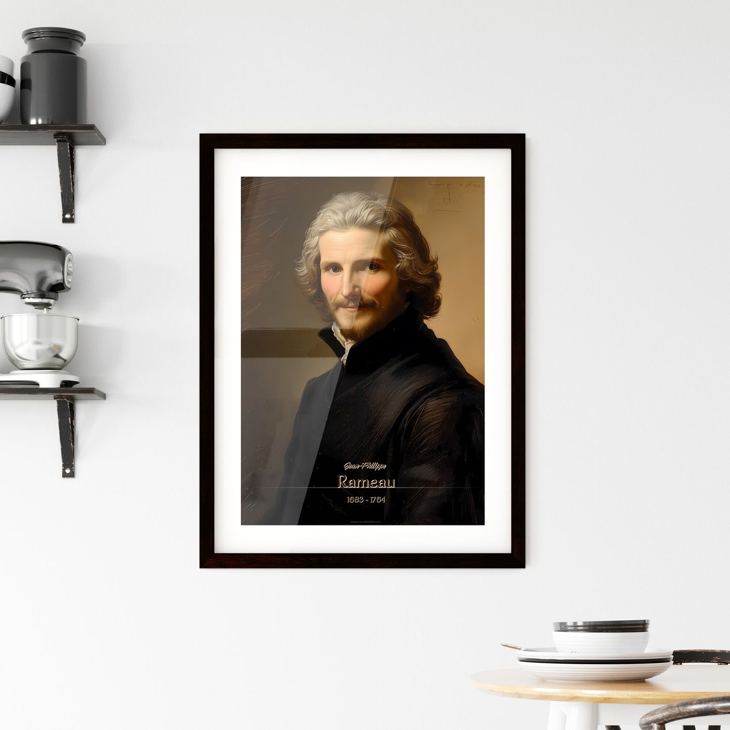 Jean-Philippe, Rameau, 1683 - 1764, A Poster of a man with a beard and mustache Default Title