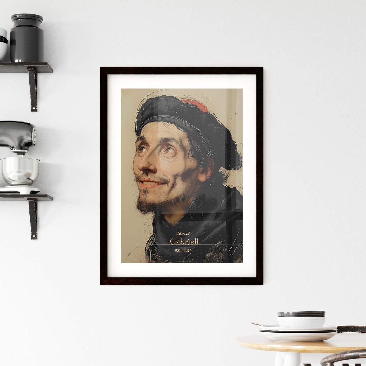 Giovanni, Gabrieli, 1554 - 1612, A Poster of a man looking up to the side Default Title