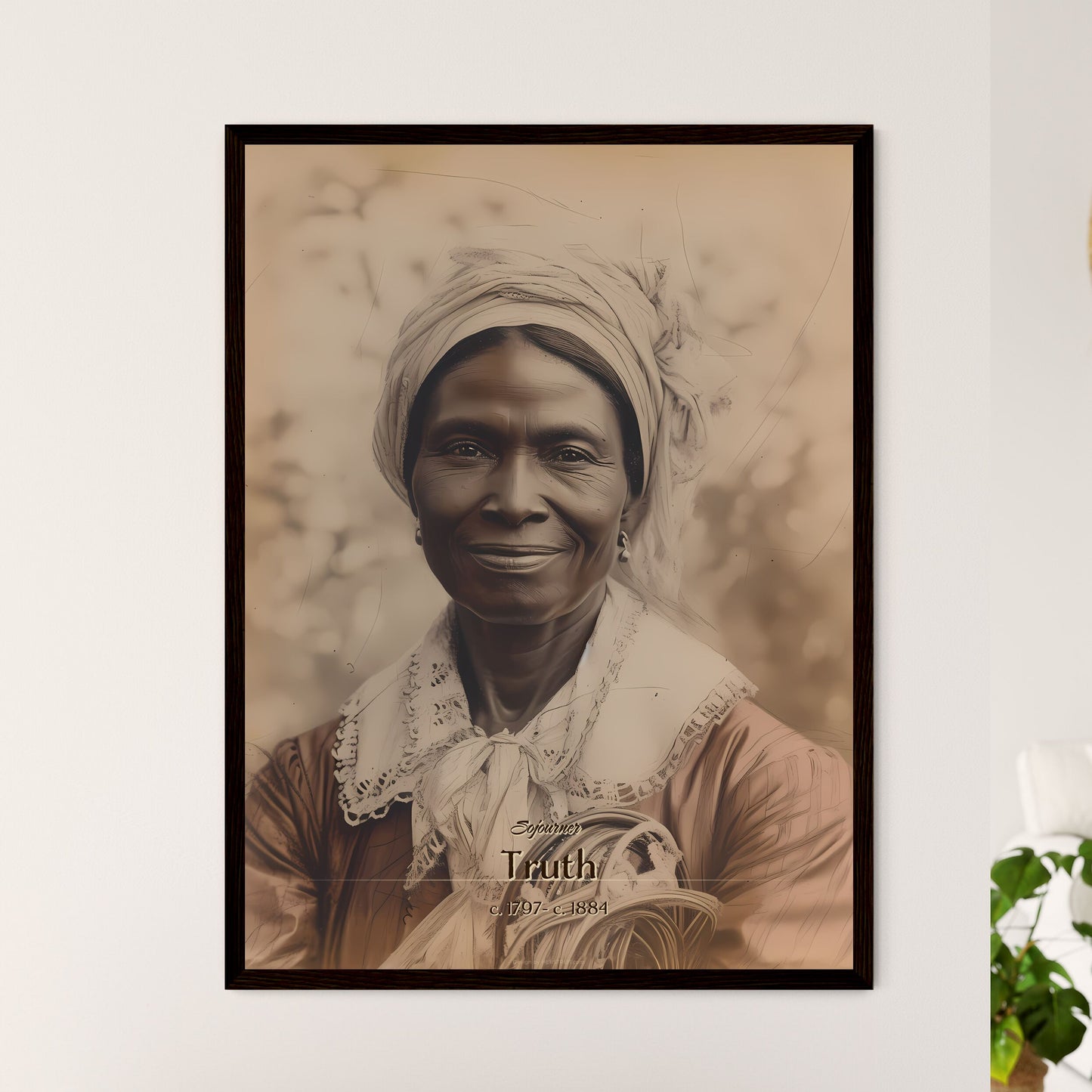 Sojourner, Truth, c. 1797- c. 1884, A Poster of a woman smiling with a scarf on her head Default Title