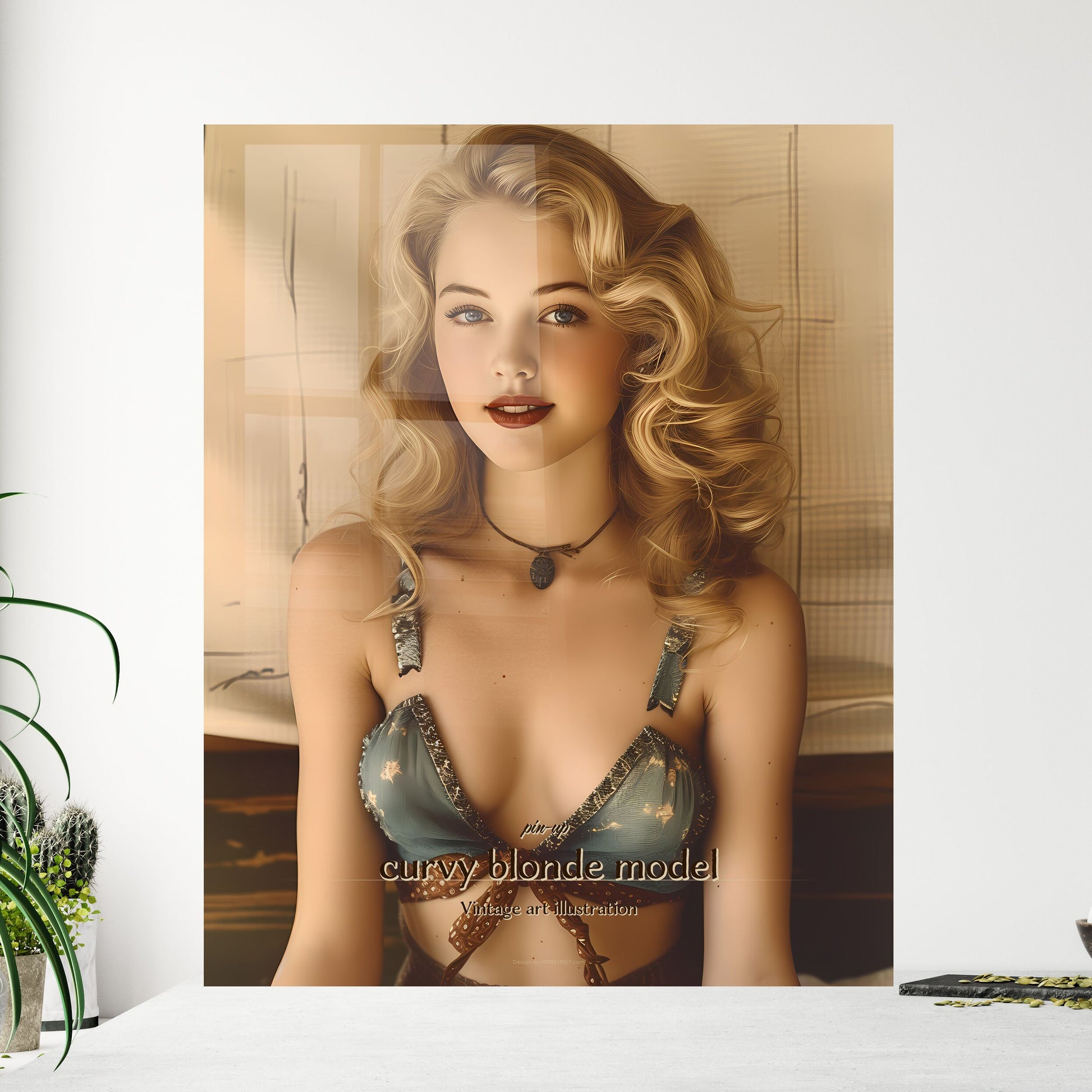 pin-up - Framed Art Print