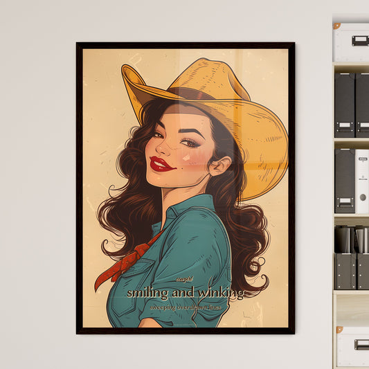 cowgirl - Framed Art Print