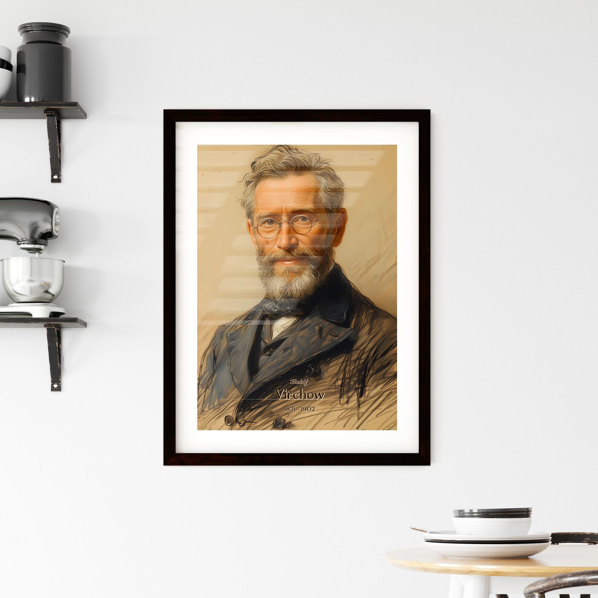 Rudolf, Virchow, 1821 - 1902, A Poster of a man with a beard and glasses Default Title