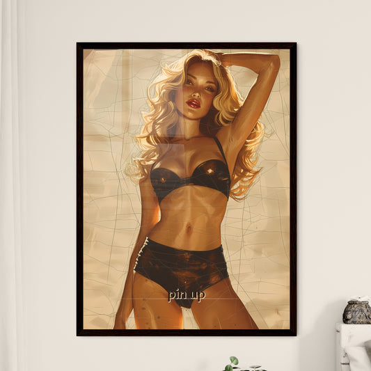 pin up - Framed Art Print
