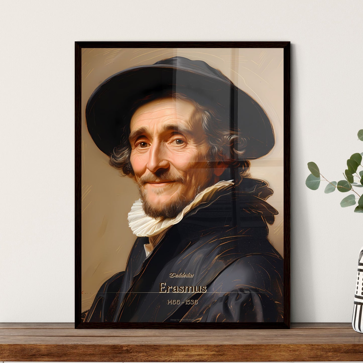 Desiderius, Erasmus, 1466 - 1536, A Poster of a man wearing a hat Default Title