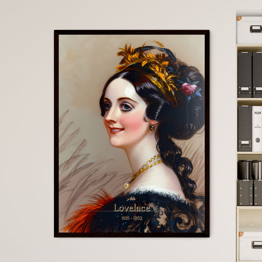 Ada, Lovelace, 1815 - 1852, A Poster of a woman with a feathered headdress Default Title