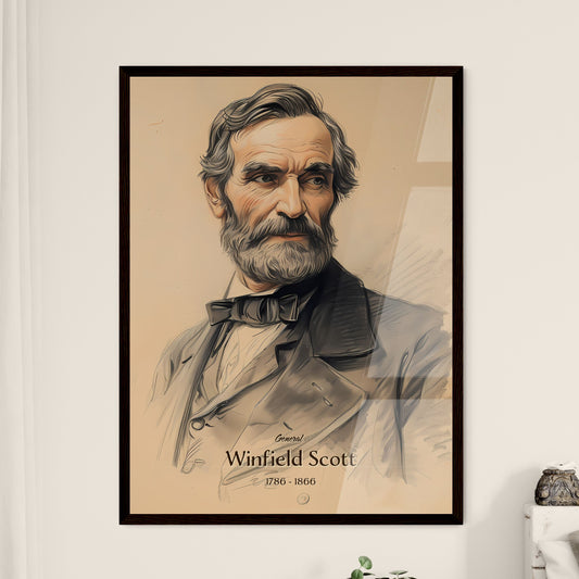 General, Winfield Scott, 1786 - 1866, A Poster of a man with a beard and a bow tie Default Title