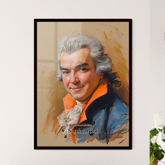 Giovanni Battista, Sammartini, 1701 - 1775, A Poster of a man with white hair and a blue jacket Default Title