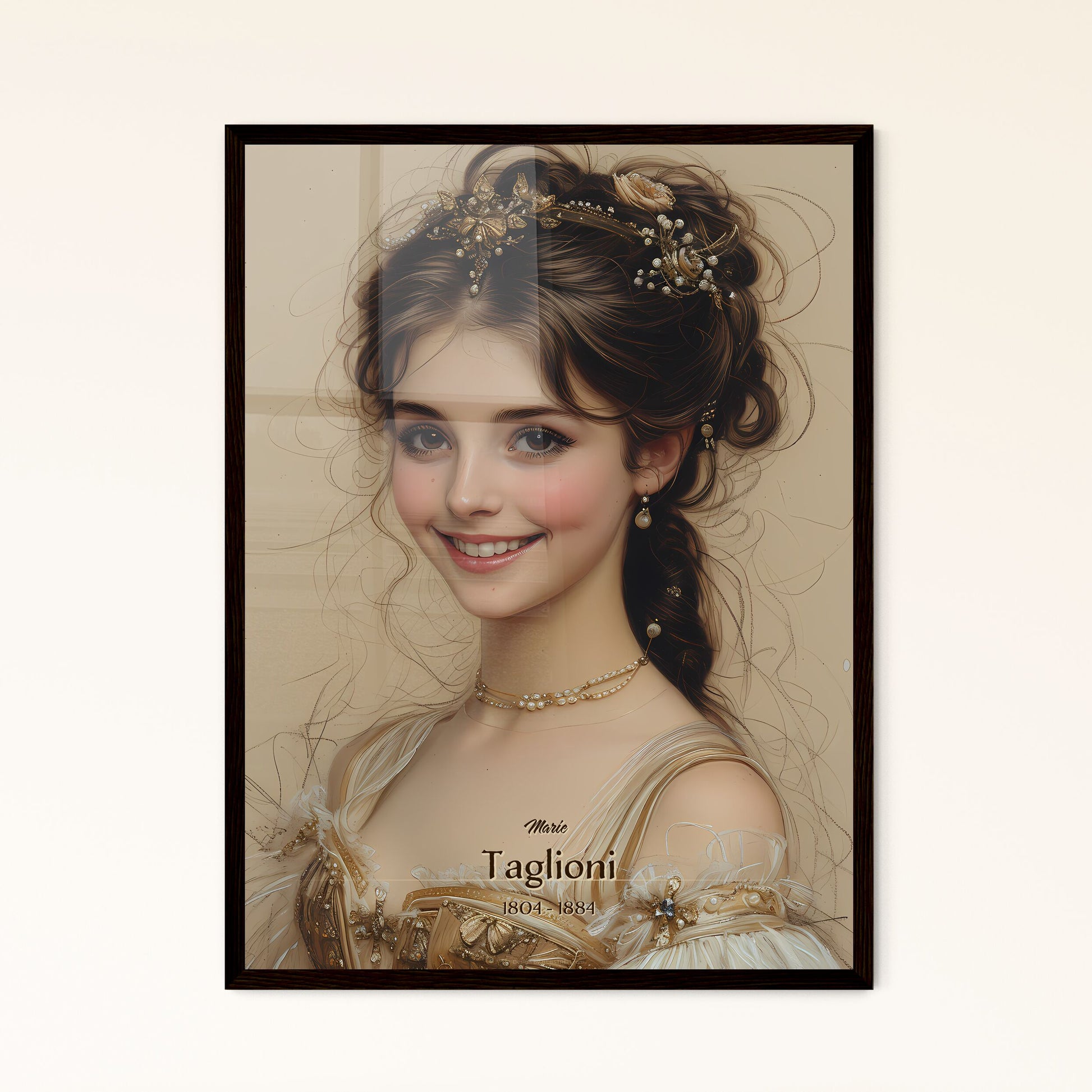 Marie - Framed Art Print