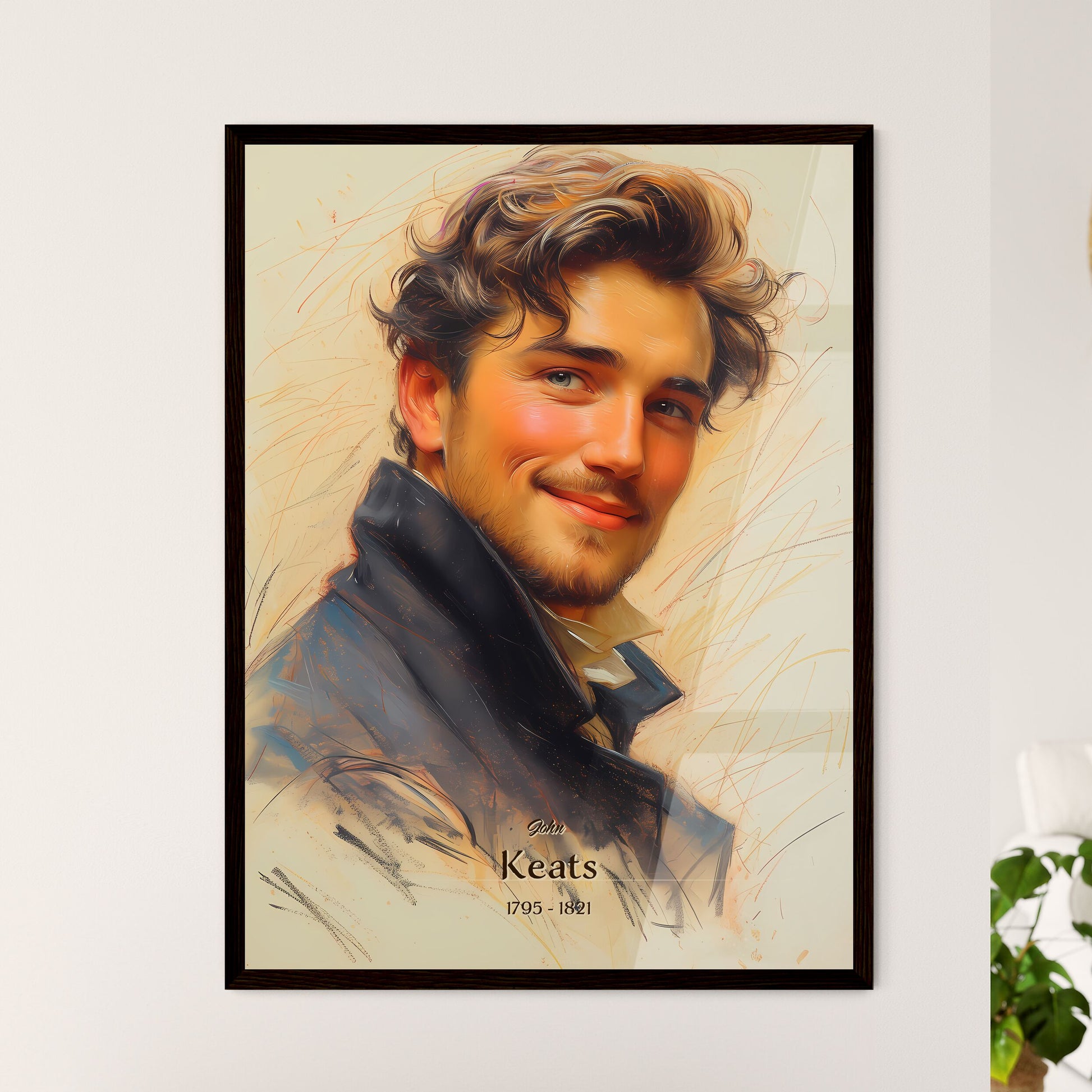 John, Keats, 1795 - 1821, A Poster of a man smiling for the camera Default Title