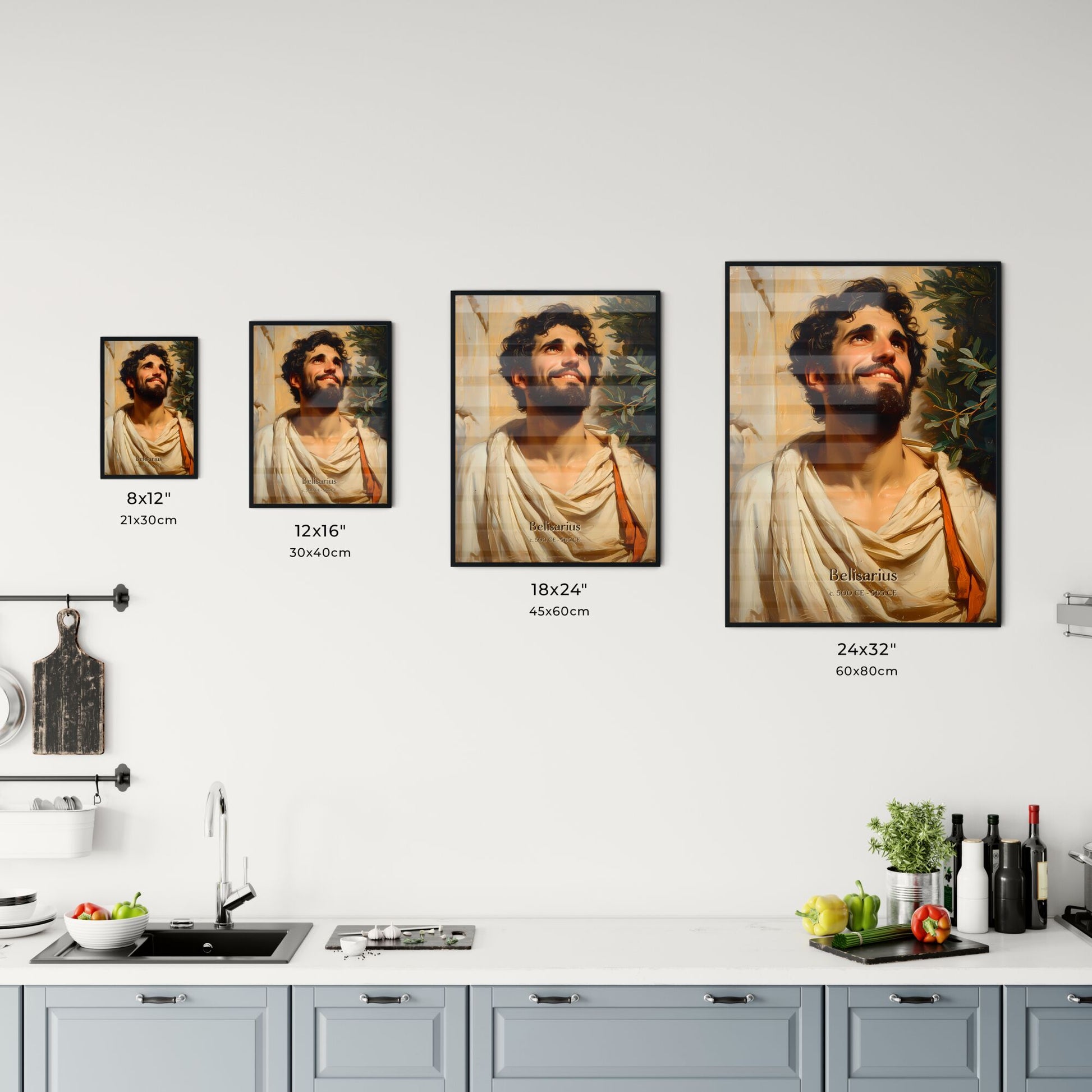 Belisarius, c. 500 CE - 565 CE, A Poster of a man in a robe looking up Default Title