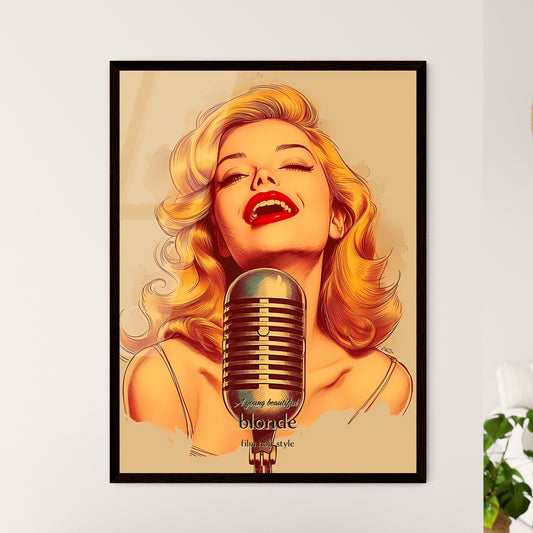 A young beautiful - Framed Art Print