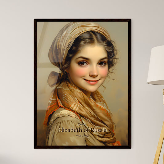 Empress, Elizabeth of Russia, 1709 - 1762, A Poster of a girl with a scarf on her head Default Title