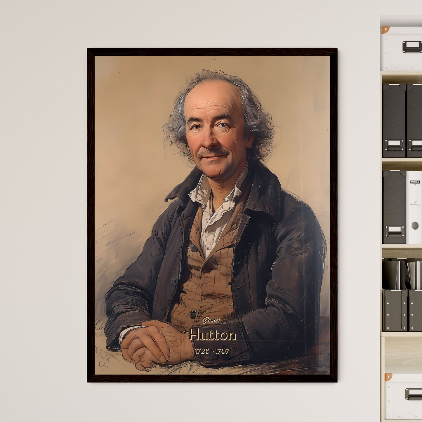 James, Hutton, 1726 - 1797, A Poster of a man in a black jacket Default Title