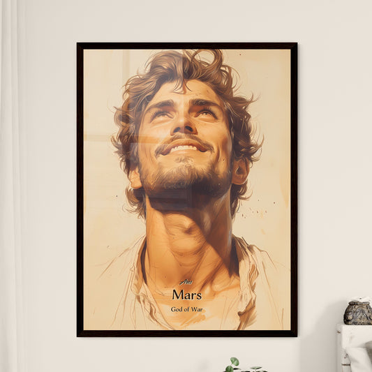 Ares, Mars, God of War, A Poster of a man looking up to the sky Default Title