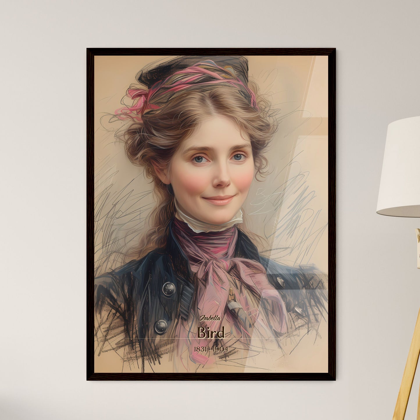 Isabella, Bird, 1831 - 1904, A Poster of a woman with a pink bow in her hair Default Title