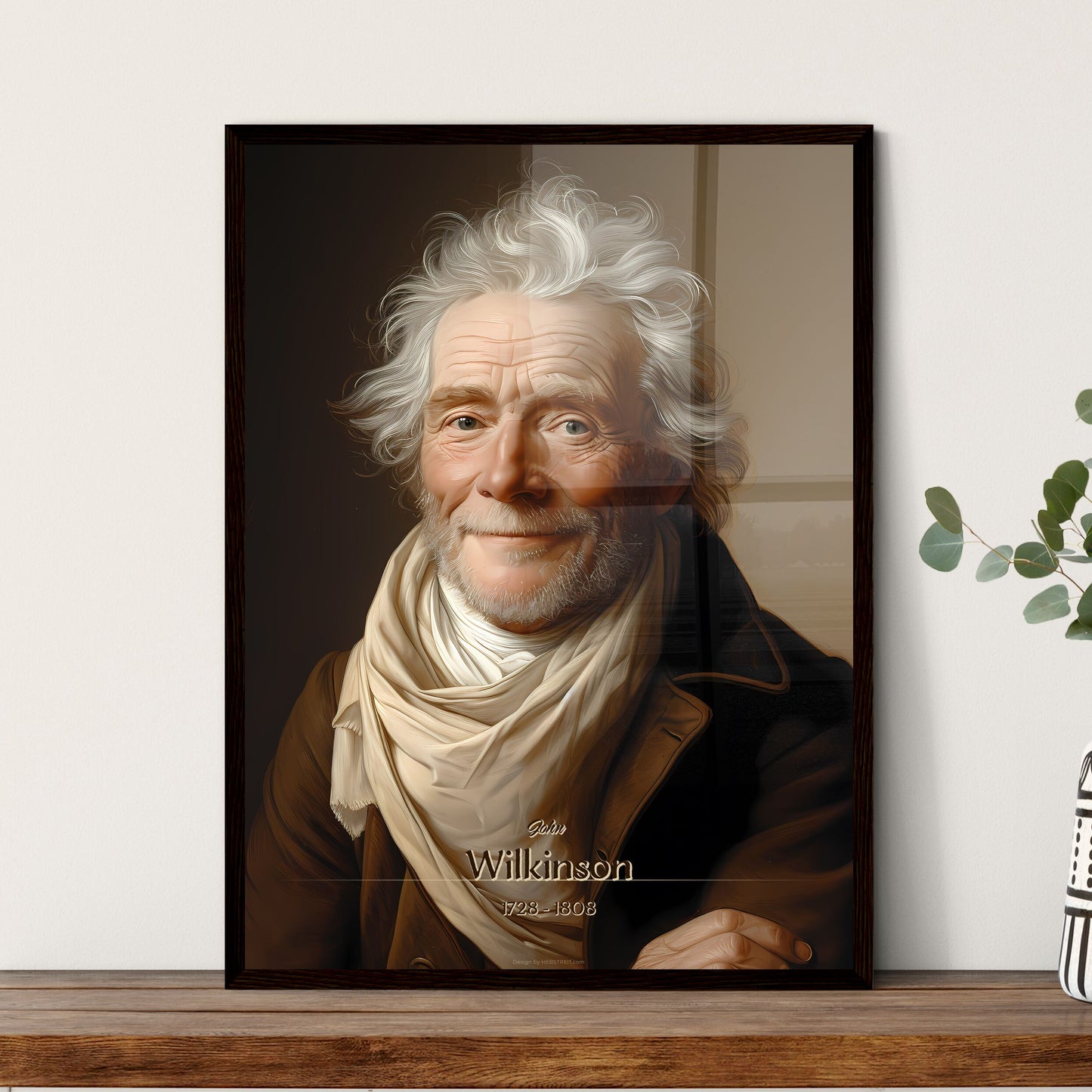 John, Wilkinson, 1728 - 1808, A Poster of a man with white hair and a scarf Default Title