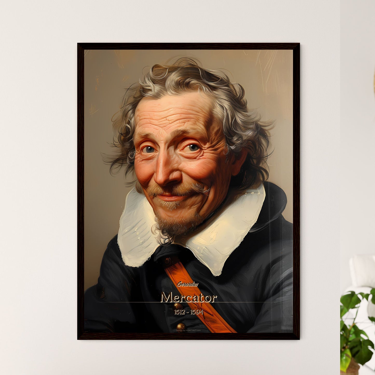 Gerardus, Mercator, 1512 - 1594, A Poster of a man smiling with a beard Default Title