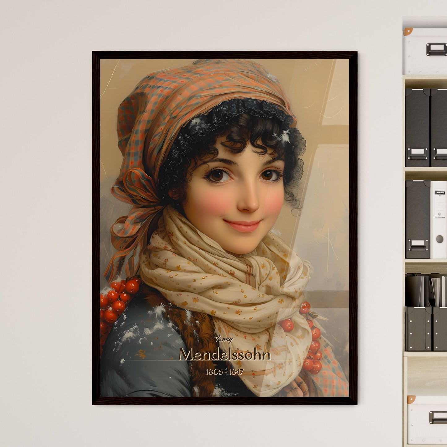 Fanny, Mendelssohn, 1805 - 1847, A Poster of a woman wearing a scarf and a scarf around her head Default Title