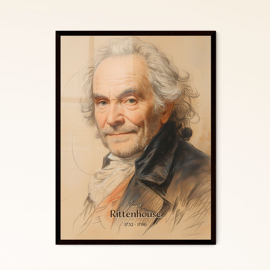 David, Rittenhouse, 1732 - 1796, A Poster of a man with white hair and beard Default Title