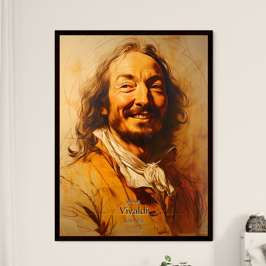 Antonio, Vivaldi, 1678 - 1741, A Poster of a man with long hair and a beard Default Title