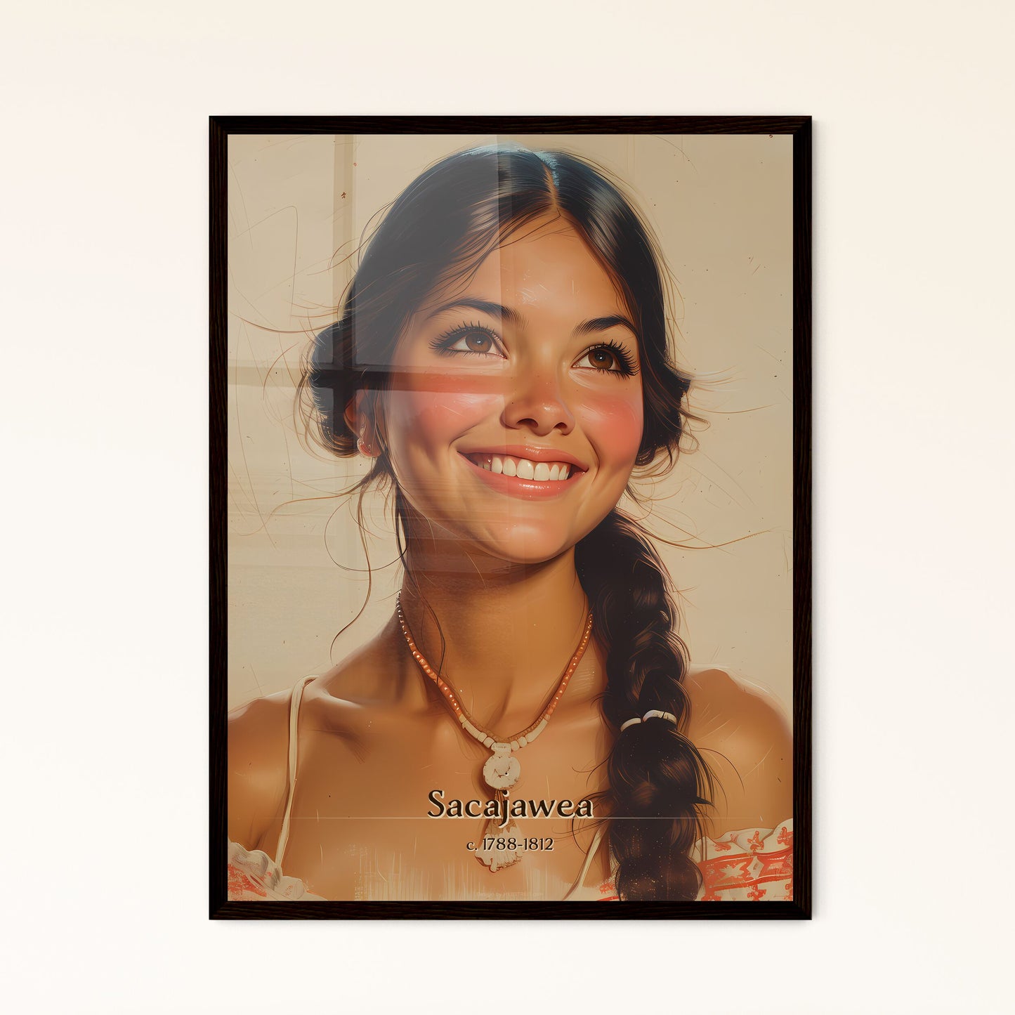 Sacajawea - Framed Art Print
