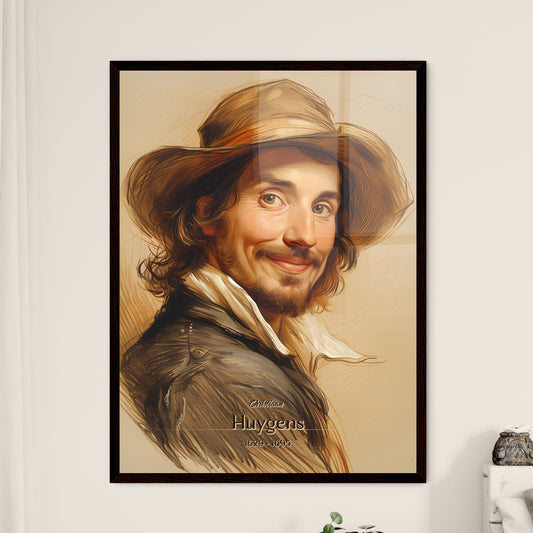 Christiaan, Huygens, 1629 - 1695, A Poster of a man wearing a hat Default Title