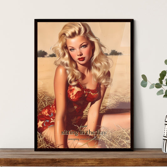 cowgirl - Framed Art Print
