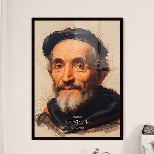 Francisco, de Vitoria, 1483 - 1546, A Poster of a man with a beard and a black hat Default Title
