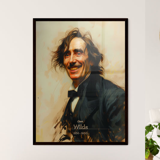 Oscar, Wilde, 1854 - 1900, A Poster of a man in a tuxedo smiling Default Title