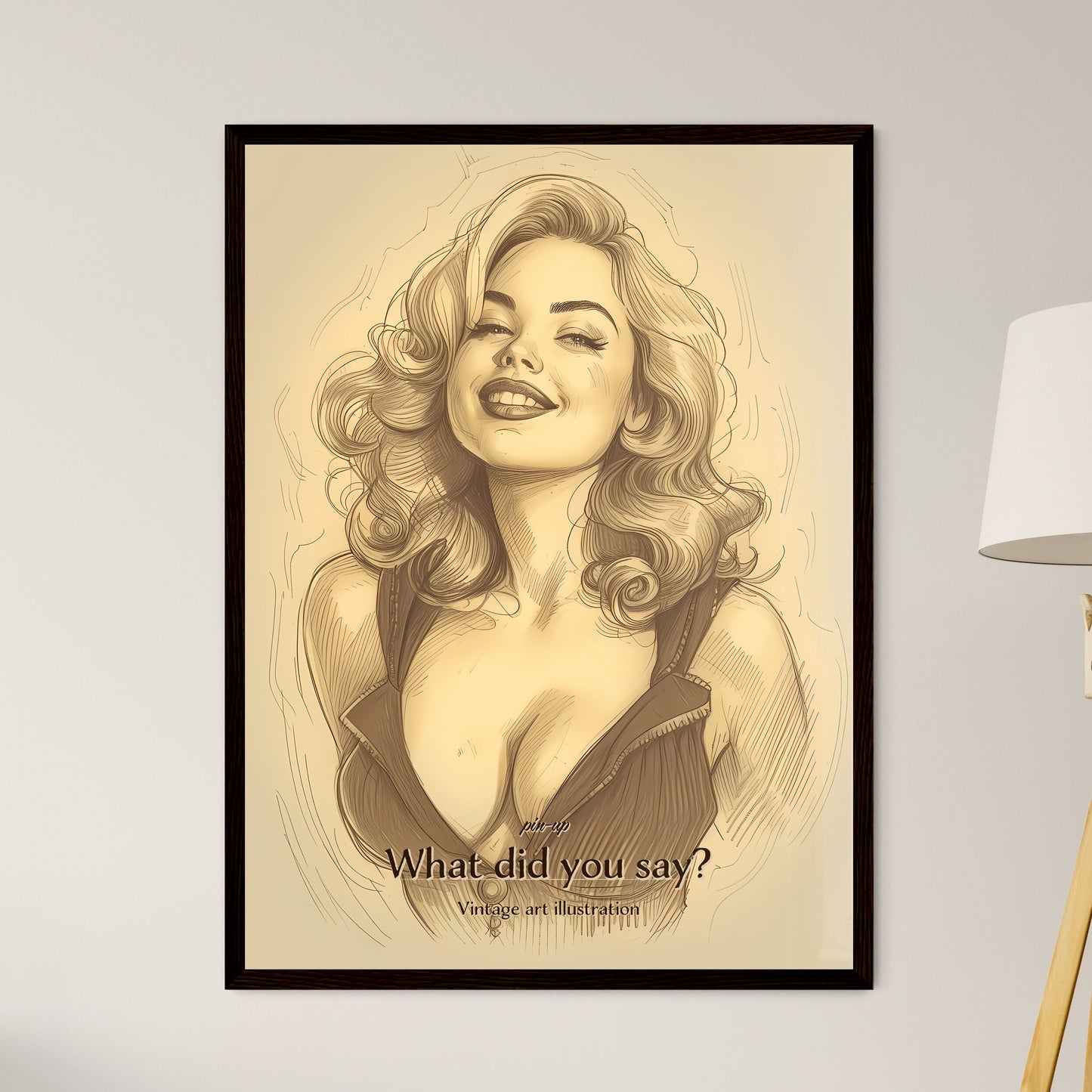 pin-up - Framed Art Print