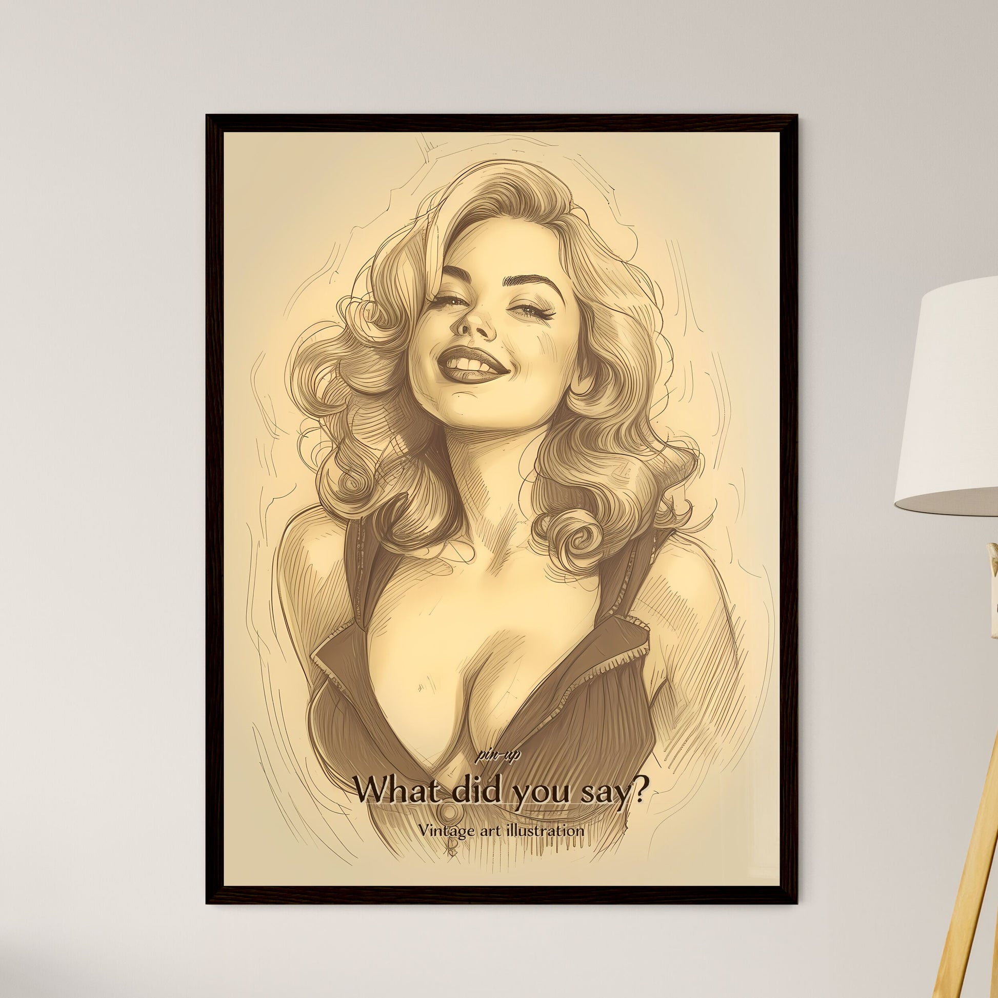 pin-up - Framed Art Print