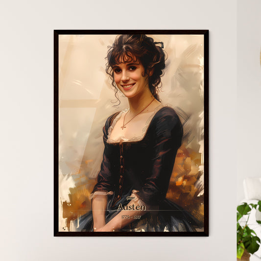 Jane, Austen, 1775 - 1817, A Poster of a woman in a black dress Default Title